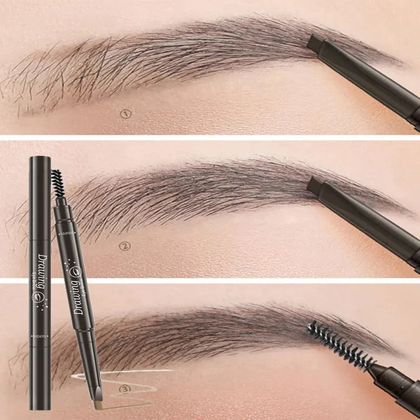 2 in 1 Eyebrow pencil professional Cosmetics makeup for women